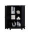 Armoire de salle de bain triangulaire réglable à tablette réglable noire-846538578