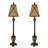 Ensemble de lampe buffet 35" Nessa