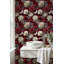 Papier peint floral avec papillons et décoration murale moderne