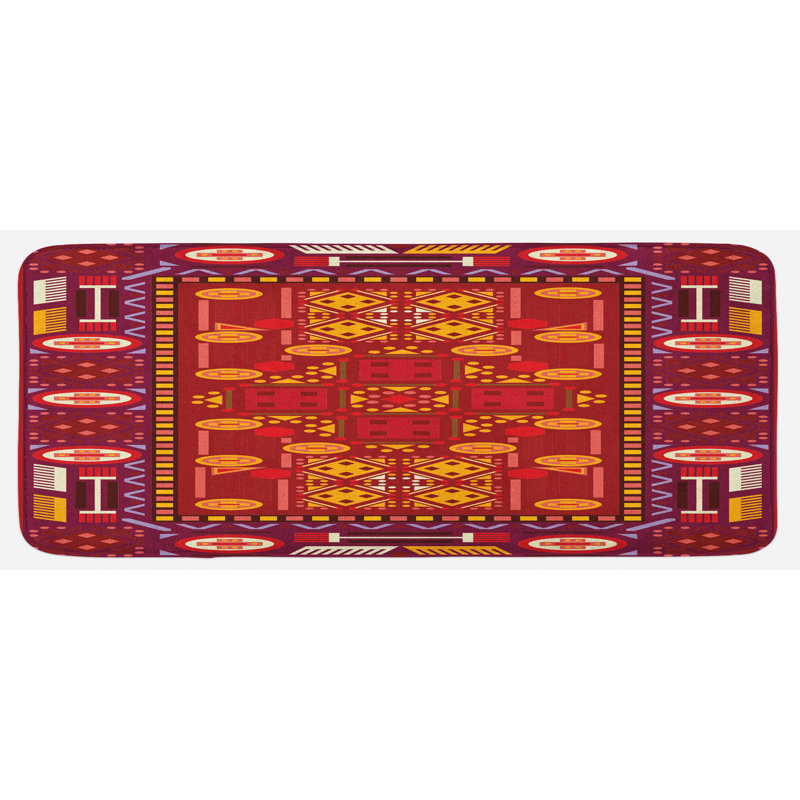 Tapis de cuisine afghan, Rouge