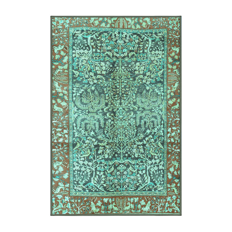 Marsibil Performance Abstract Indoor Rug, Rectangle 2' x 3'
