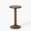 Isabel Spindle Solid Wood Round Drink Table