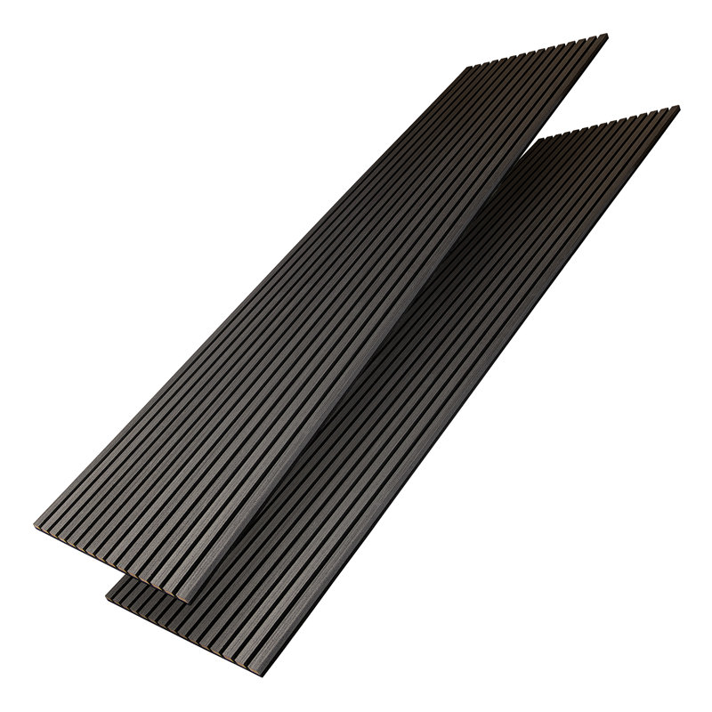 Panneau acoustique - Bois gris foncé (8 pi x 2 pi) - 2 panneaux / panneaux - 32 pi2 / pi2