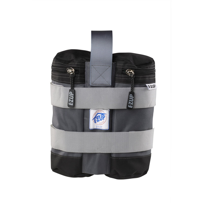 Steel Gray Fillable Weight Bag Set with Quick-Attachment Straps