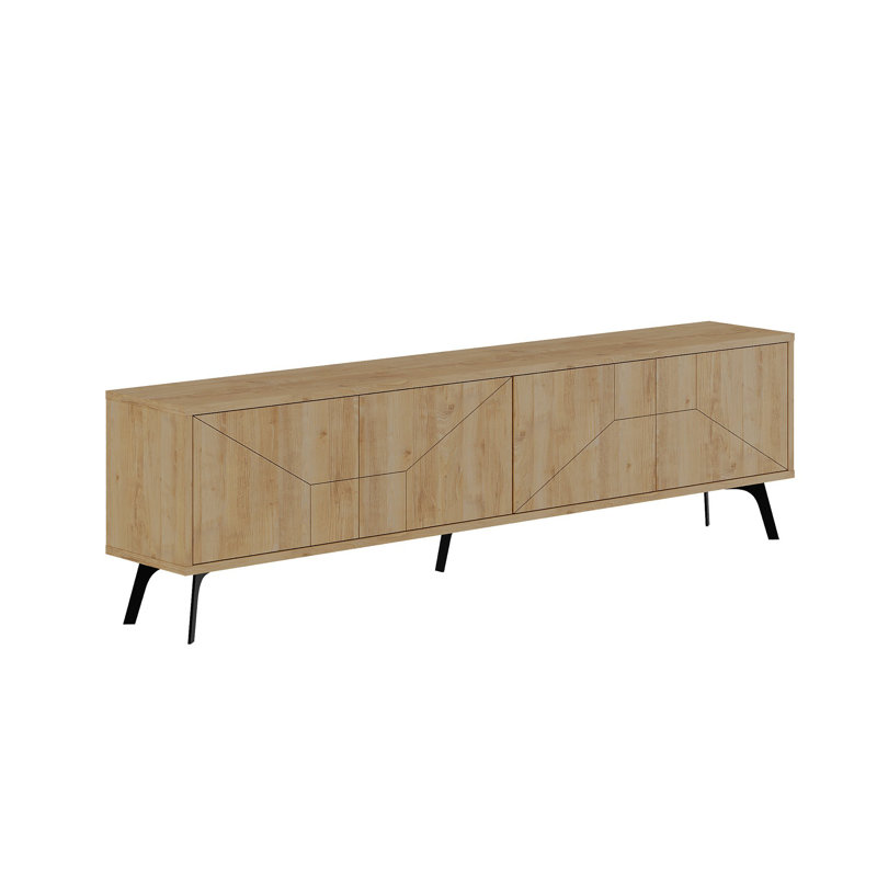 Kishia Floating TV Stand for TVs up to 60", Natural
