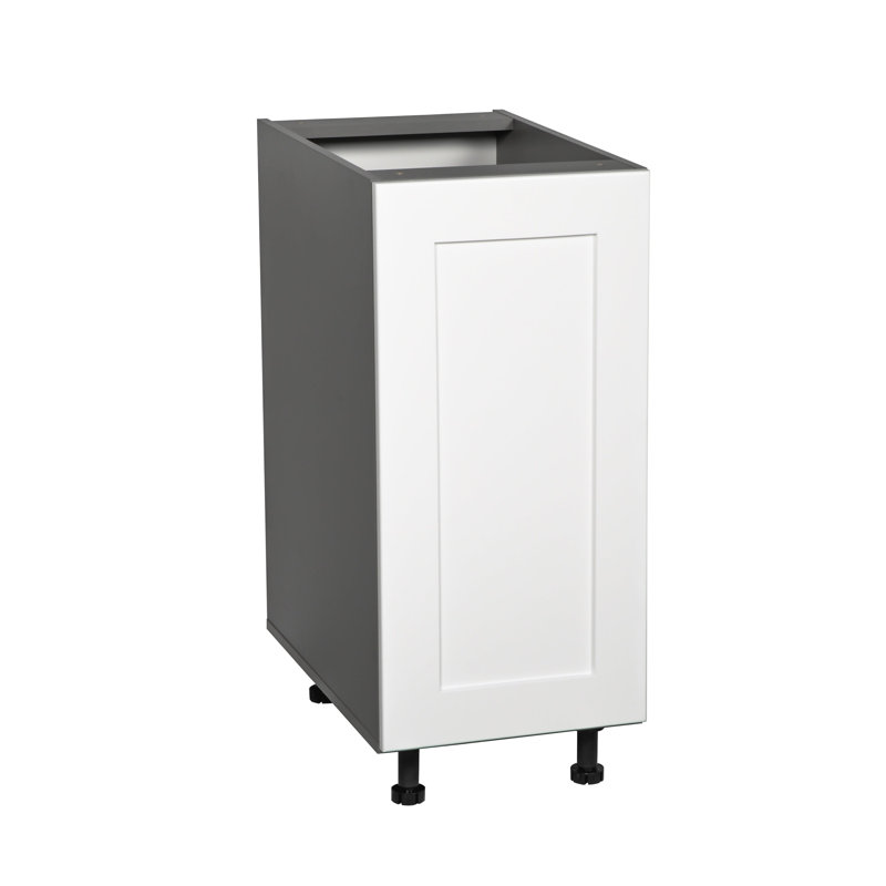 Armoire ouverte standard en panneau de particules H 34,5 po prête à assembler, H 34,5 po x l 6 po, Blanc mat