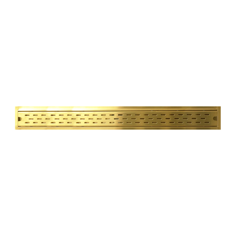 32" Linear Shower Drain, Gold