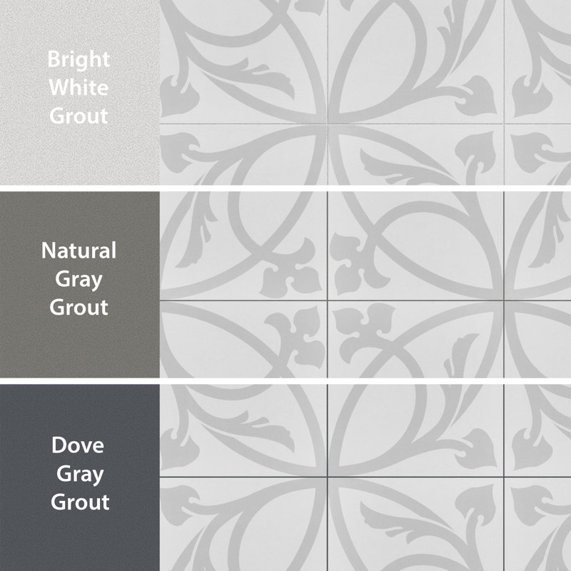 Caprice Series 8" x 8" Porcelain Patterned Wall & Floor Tile