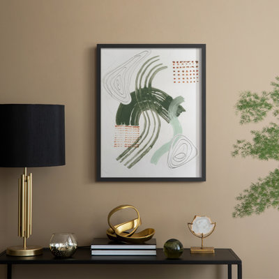 Jade Rhythm I, reproduction encadrée - bois massif