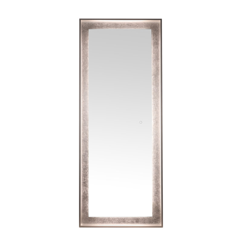 Klemperer Rectangle Metal Mirror, Silver/Gray