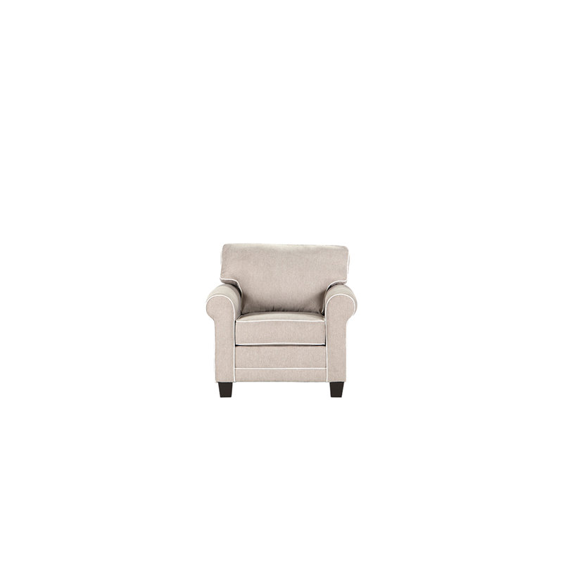 Chaise avec accoudoirs roulés de 39 po - Pierre Lotus