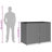 Double Door Weather Resistant Wheelie Bin Shed-1967044389