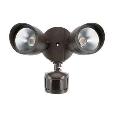 Jake-Daniel 2 - Head LED Hardwired Dusk to Dawn Outdoor Security Flood Light with Motion Sensor