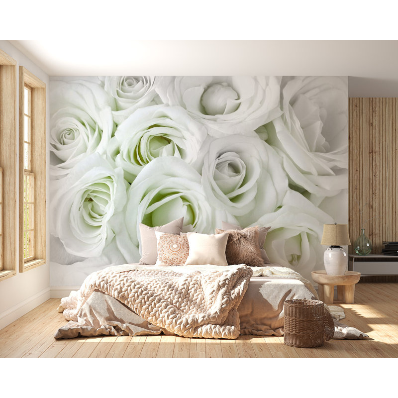 Papier peint adhésif Bianchini, L 96 po x l 135 po, Vert