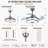 36'' Ceiling Fan with LED Lights