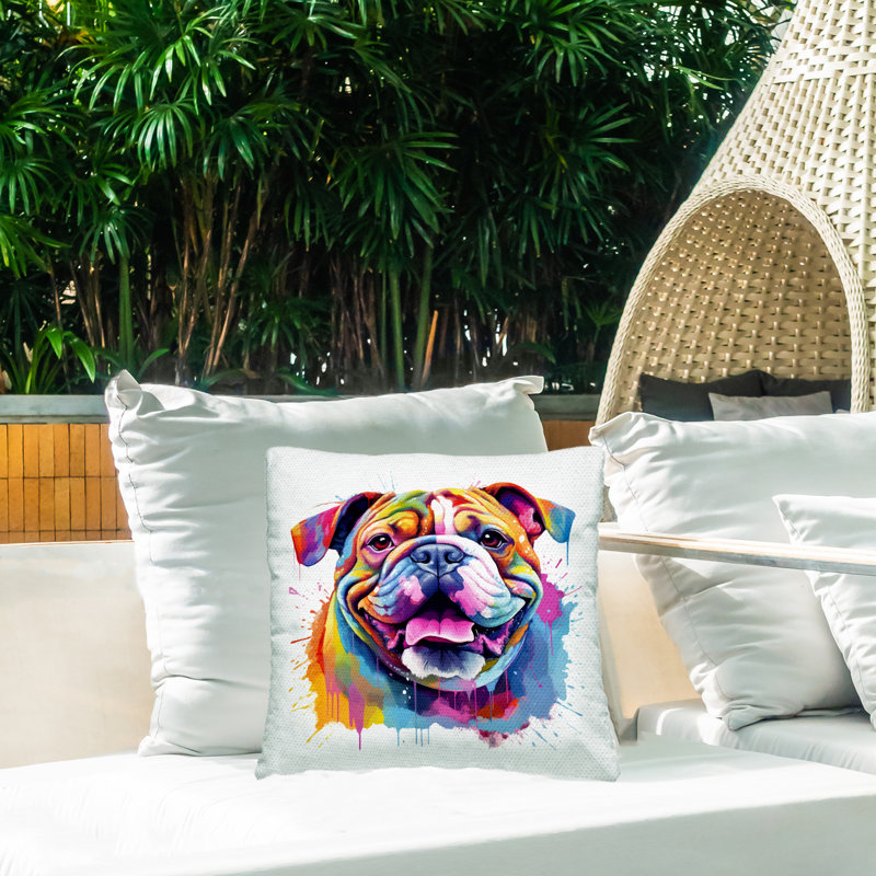 Abstract Outdoor Throw Pillow