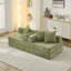 Canapé-lit pliant convertible confortable, canapé-lit sur pied, canapé sur pied en chenille avec accoudoirs, canapé-lit sur pied-407632746