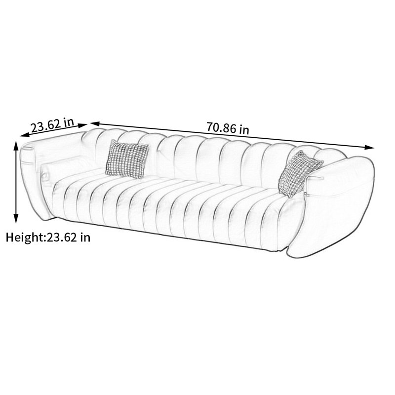 Banc rembourré en cuir Sheletta, Gris foncé