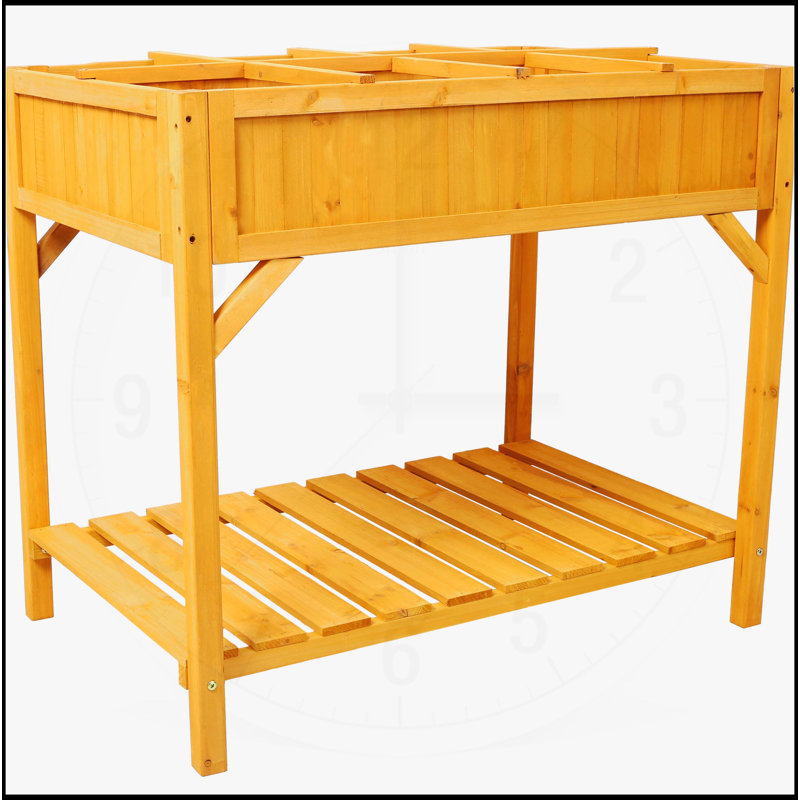 Lit de jardin surélevé avec pieds