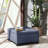 Square Storage Ottoman with Soft-Close Lid