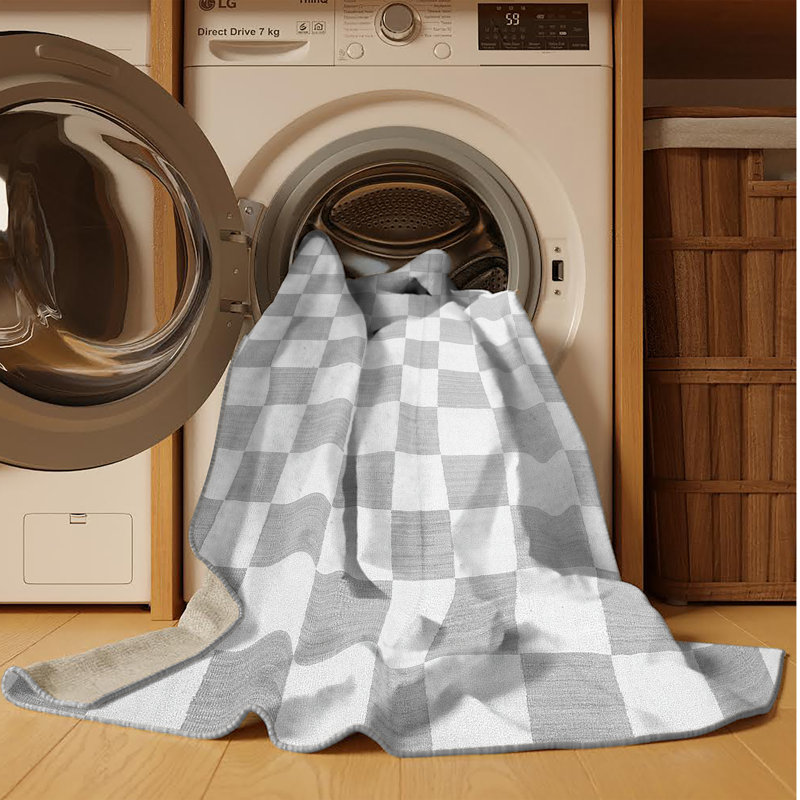 Tapis gris tissé à la machine Sydnee, Rectangle 2 pi x 3 pi