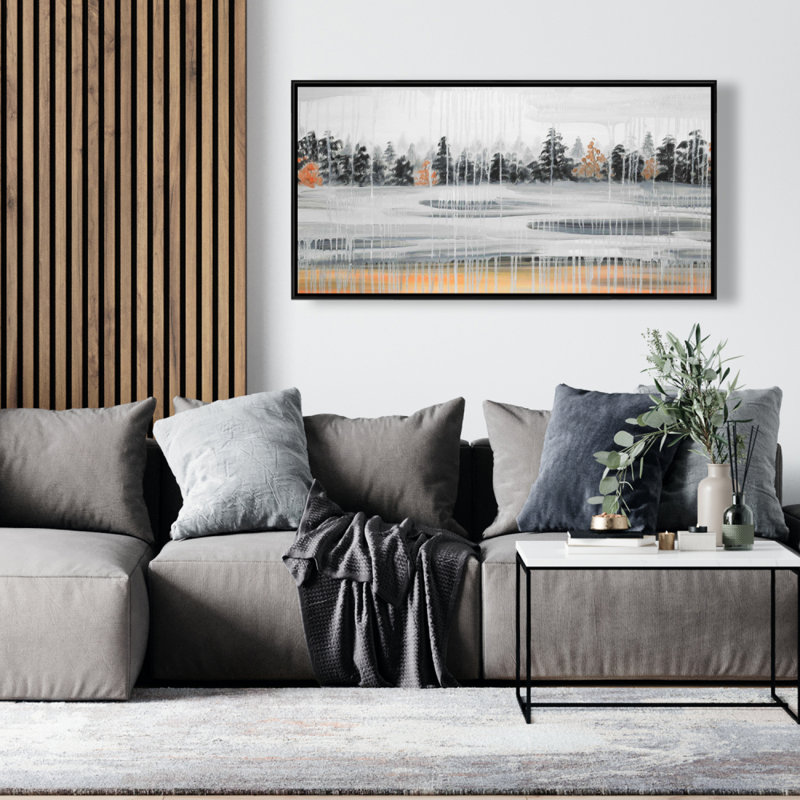 Winter Fir Landscape Print On Canvas