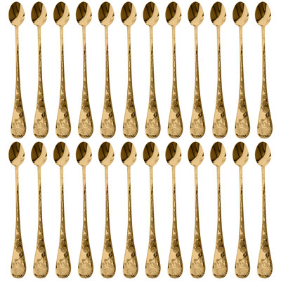 Venere Ice Tea Spoon - 24 Pieces - Gold