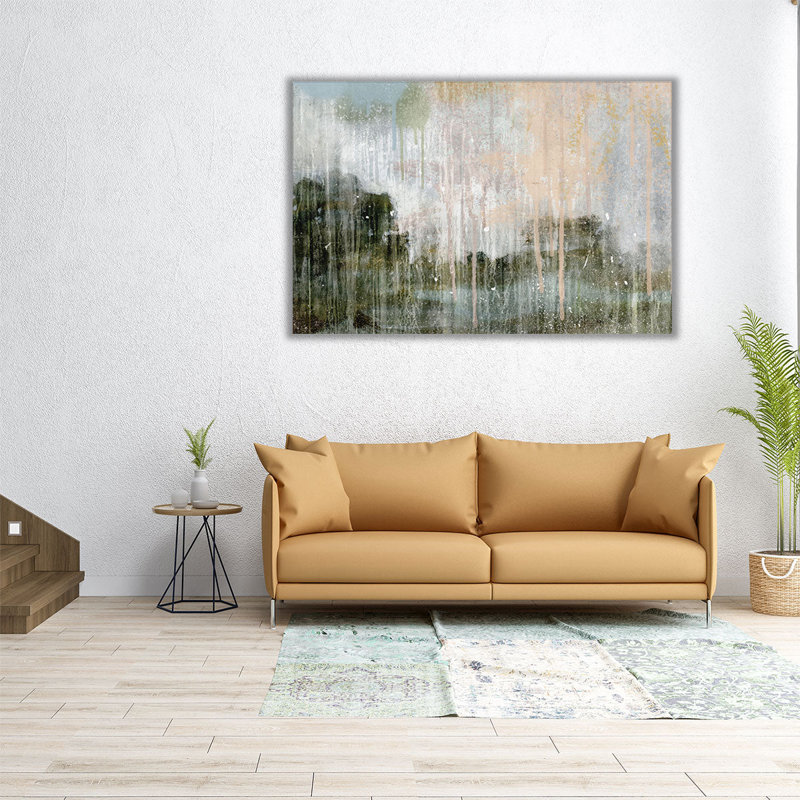 «Paint Splattered Landscape II», reproduction d'art sur toile, H 24 po x l 36 po
