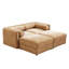 Chenille de chameau moderne avec 2 rangements, cylindrique pour le confort, rangement caché et flexibilité modulaire