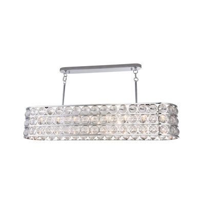 Kayeleigh 7 Light Chrome Chandelier With Magnifying Glass Accents