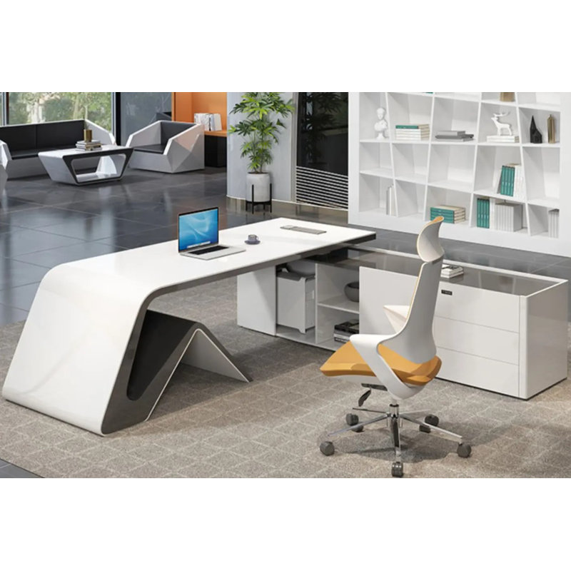 Chrisanne Executive Desk, 75cm H x 240cm W x 90cm D, Right