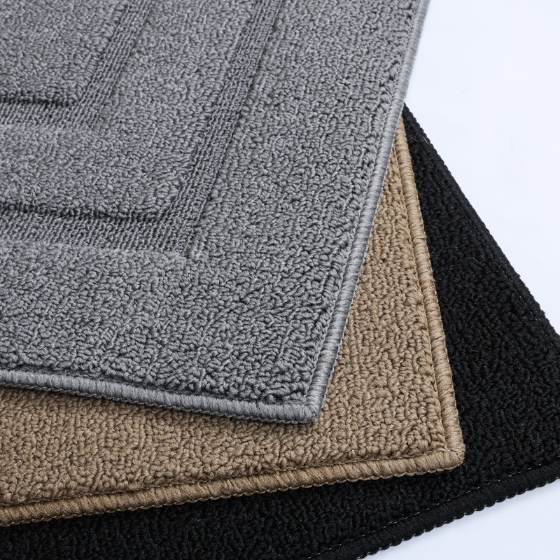 Geometrical Indoor Outdoor Doormat,Machine Washable Low Profile Non-Slip Rug for Front Back Door,Entry, Grey, 32" W x 48" L