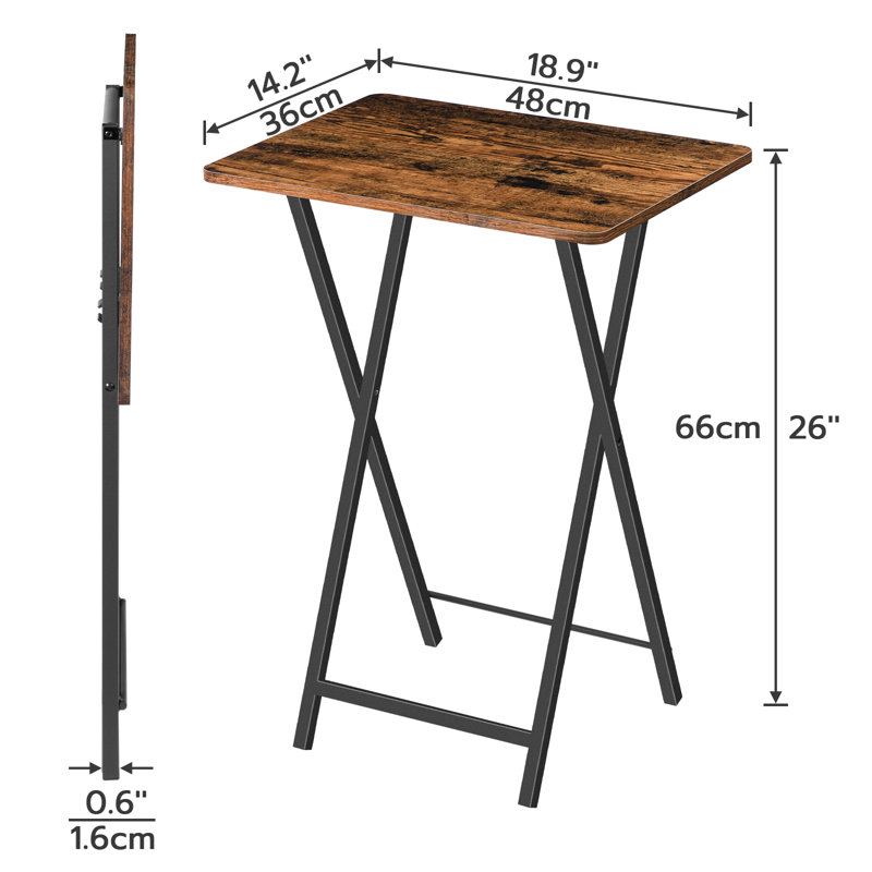 Reinhart 26"H TV Tray Table Set