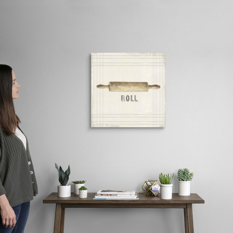 «Floursack Kitchen Sign II Neutral Sq» par Danhui Nai, reproduction d'art sur toile, Toile tendue