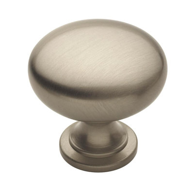 Everyday Heritage 1-3/16 inch (30mm) Diameter Satin Nickel Cabinet Knob - 10 Pack