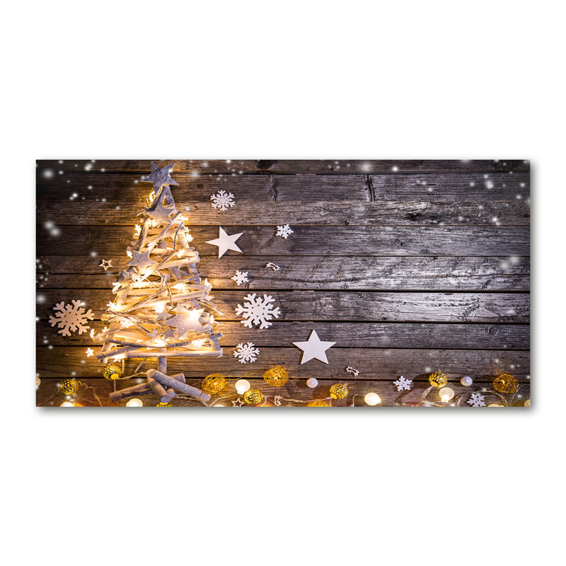 Illuminated Christmas Tree - Wrapped Canvas Print