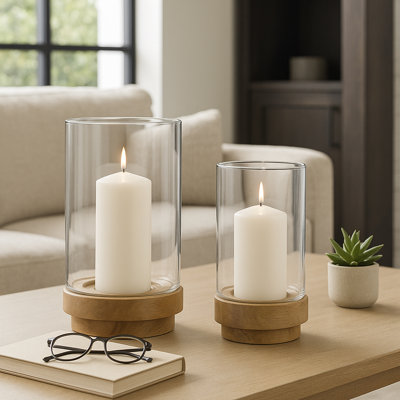 2 Piece Iron Tabletop Votive Holder Set