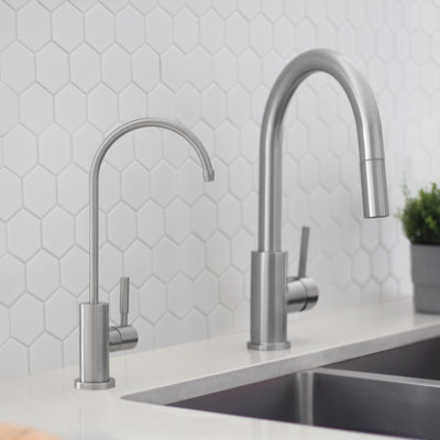 STYLISH Signature Combo Pull Down Kitchen Faucet with Stainless Steel Drinking Water Tap Faucet
