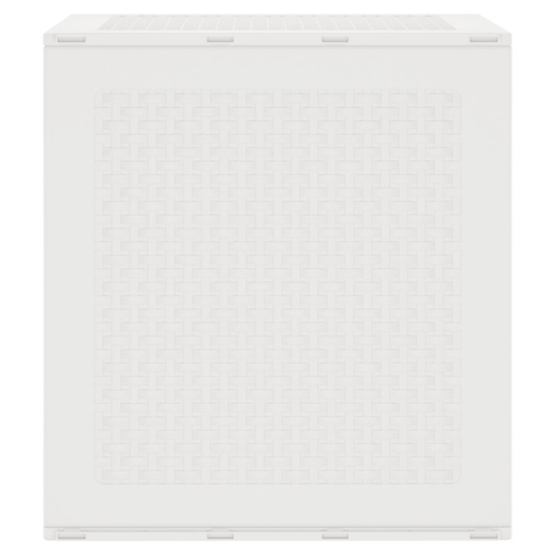 vidaXL Storage Box White 21.65 x 20.87 x 22.44 in Polypropylene, White