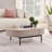 Oval Fluted Coffee Table with Drawer