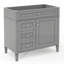 Armoire de rangement de salle de bain moderne avec 2 tiroirs et un tiroir basculant, sans lavabo supérieur-1962336470