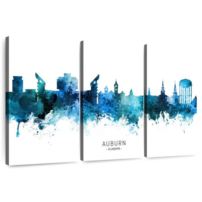 Rorry Auburn Alabama Skyline I, 42" H x 65" W