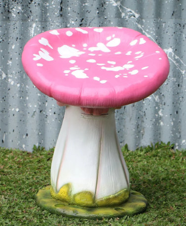 Casian Landscape & Nature Statue, White/Green/Pink