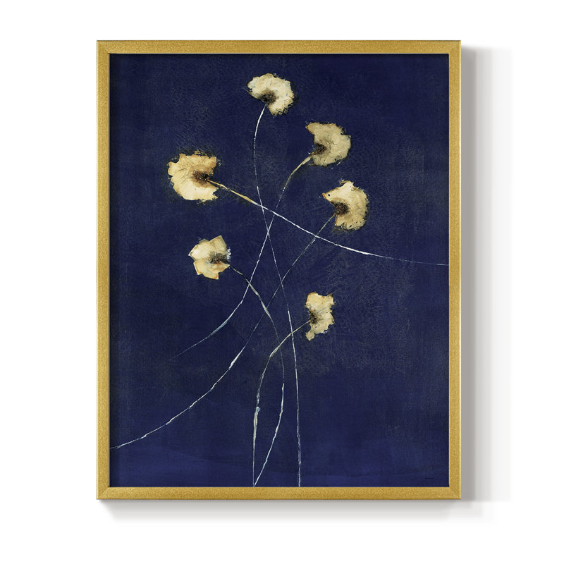 Indigo 1, reproduction encadrée - bois massif, H 10 po x l 8 po