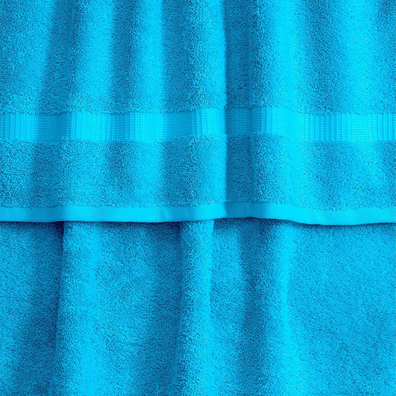 Antalya 100% Cotton Plush Washcloth, Aqua