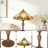 Tiffany-Style Geometric Table Lamp,Stain Glass Desk Lmap