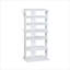Organisateur de chaussures à 7 niveaux pour rangement vertical, panneau de particules compact et blanc compact pour le vestibule, le couloir et le placard