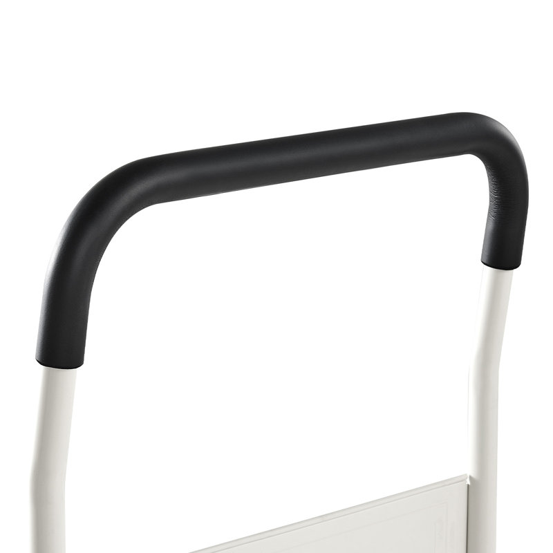 Chariot pliable à poussoir, capacité de charge de 660 lb, chariot pliable avec roues pivotantes, chariot mobile à plate-forme mobile, poignée à économie d'espace, pour un rangement facile, 35,4 x 34,3 x 24 po