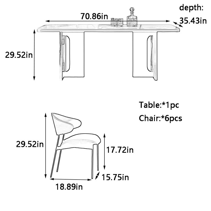 Hackman, 29.52"H x 70.86"L x 35.43"W