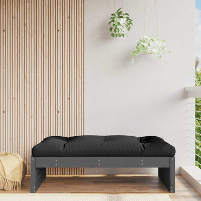 Garden Footstool Solid Wood